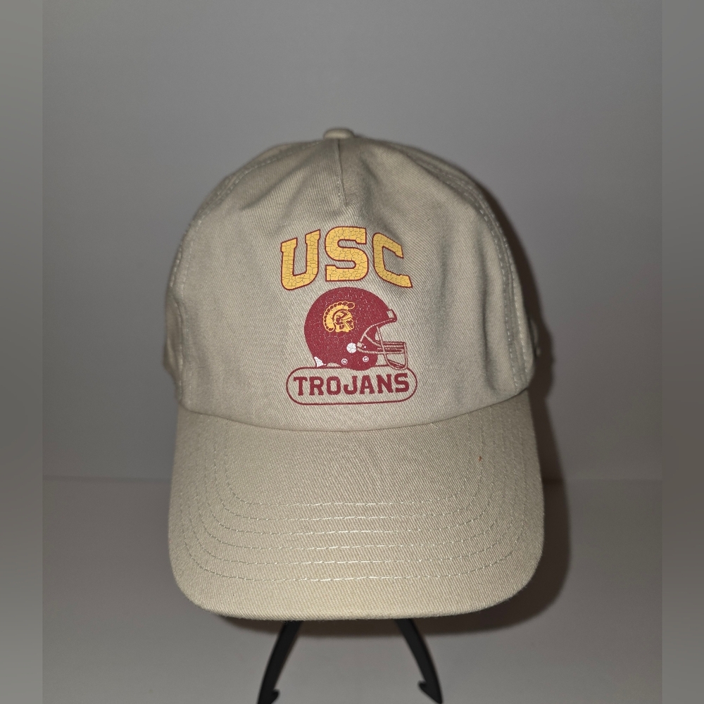 USC Trojans Dad Hat Unisex Adjustable Cap Beige One Size Fits Most California